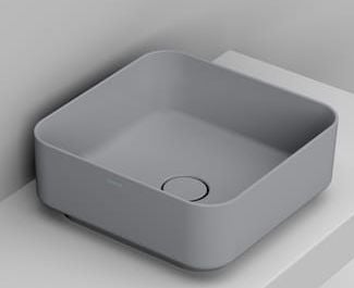 Ceramica Dolomite Noemi lavoar 40x40 cm pătrat de blat gri/piatră mat D311745