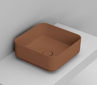 Ceramica Dolomite Noemi lavoar 40x40 cm pătrat de blat maro/bej D311761