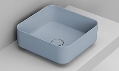 Ceramica Dolomite Noemi lavoar 40x40 cm pătrat de blat albastru mat D311771
