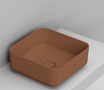 Ceramica Dolomite Noemi lavoar 40x40 cm pătrat de blat maro/bej mat D311775