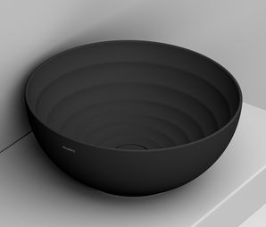 Ceramica Dolomite MOVE lavoar 44x44 cm rotund de blat negru mat D310781