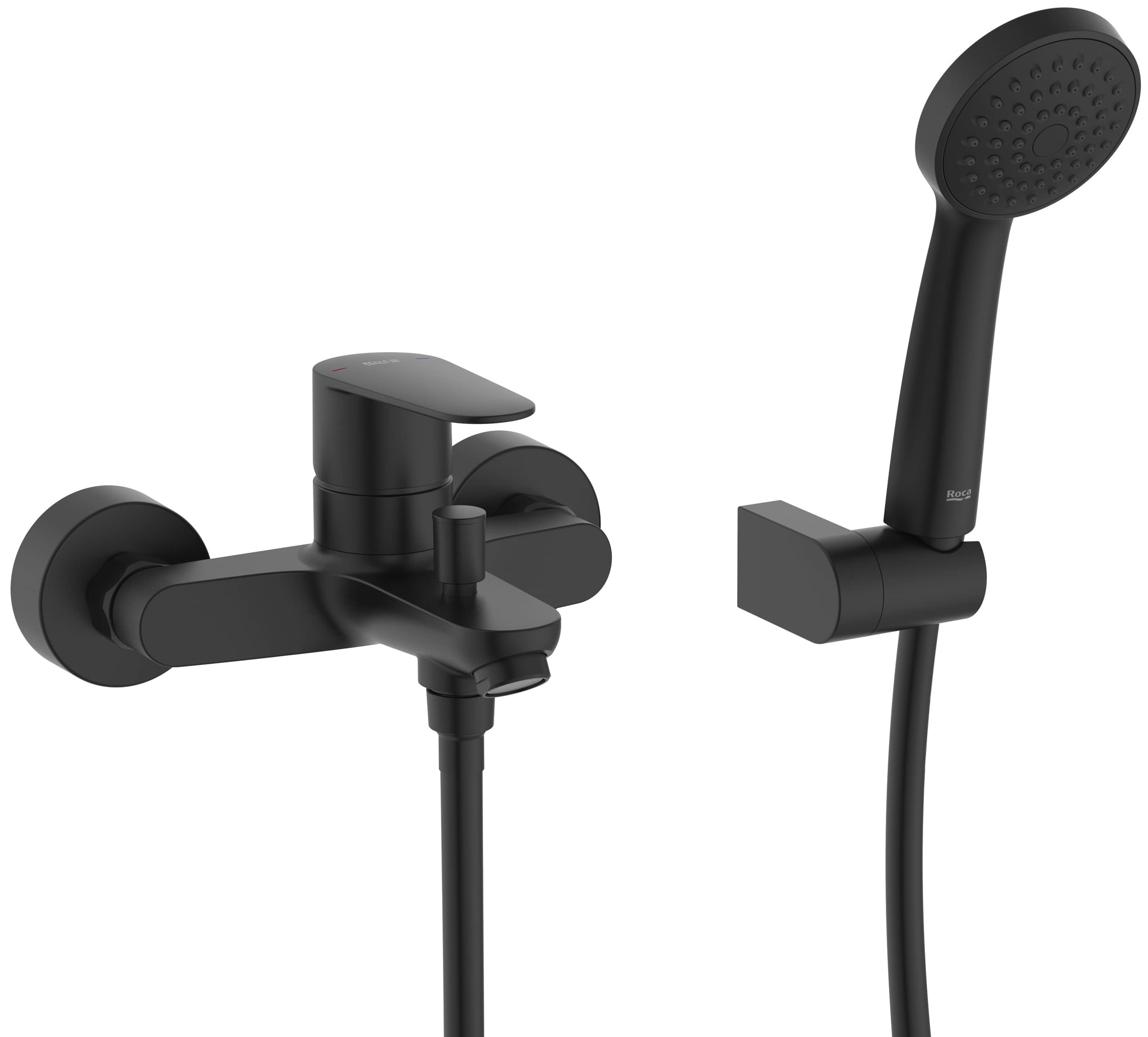 Roca Victoria Plus baterie cadă-duș perete negru A5A014FNB0