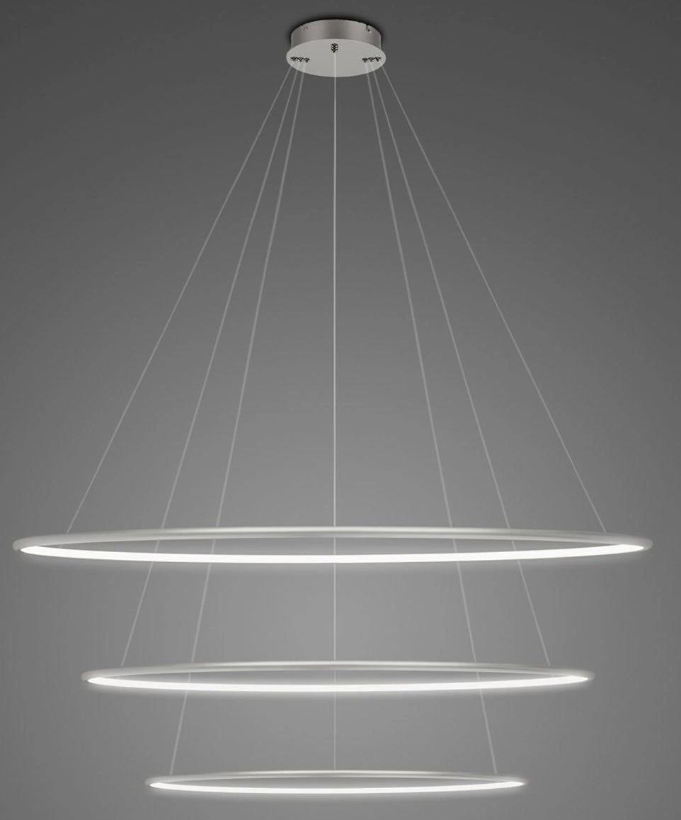 Altavola Design Led Shape lampă suspendată 1x91 W argint LA075/P_100_in_4k_silver_dimm