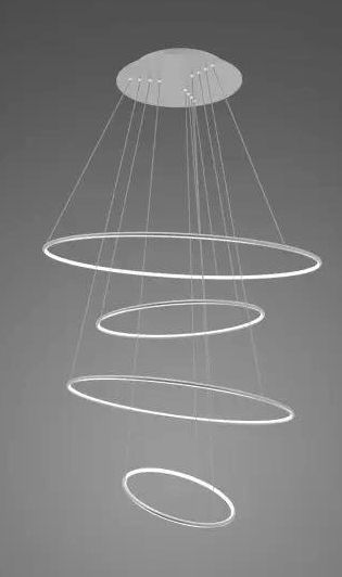 Altavola Design Led Shape lampă suspendată 1x106 W argint LA084/P_100_in_4k_silver_dimm