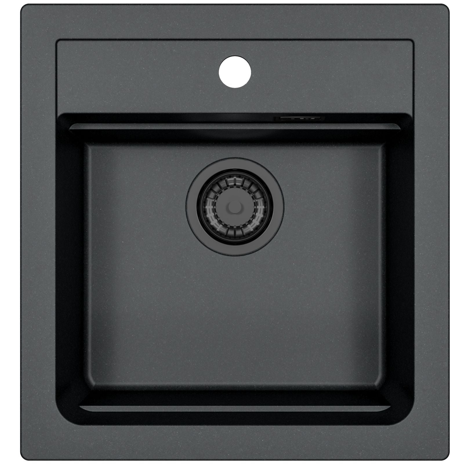 Alveus Atrox chiuvetă din granit 50x47 cm negru 1148161