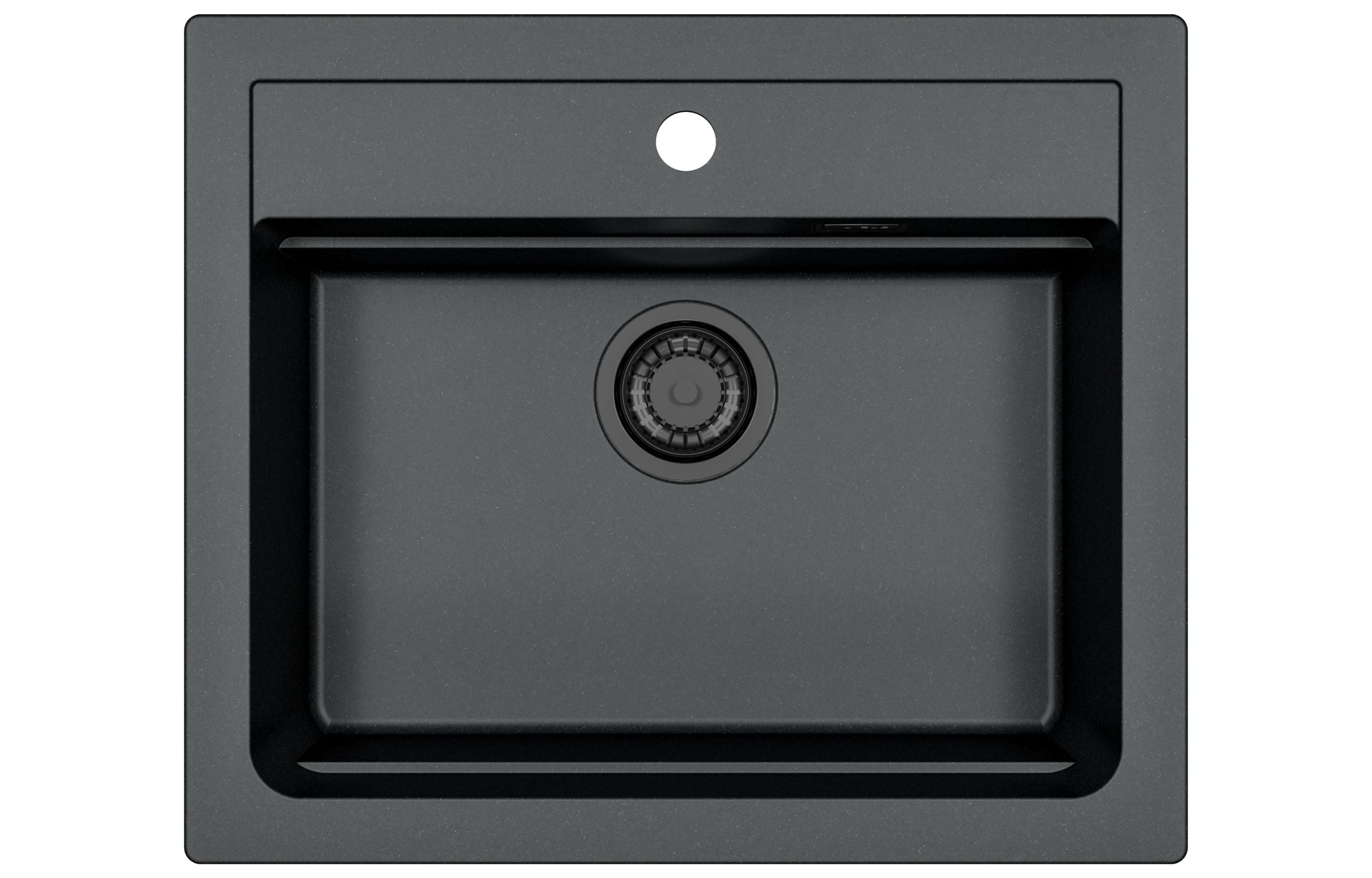 Alveus Atrox chiuvetă din granit 59x50 cm negru 1148162