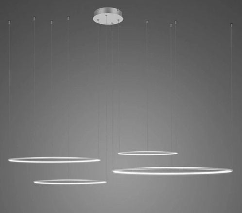 Altavola Design Led Shape lampă suspendată 1x106 W argint LA084/CO4_100_in_4k_silver_Dali
