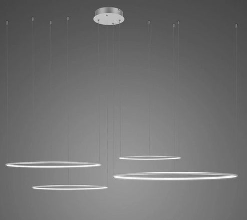 Altavola Design Led Shape lampă suspendată 1x106 W argint LA084/CO4_100_in_3k_silver_Dali