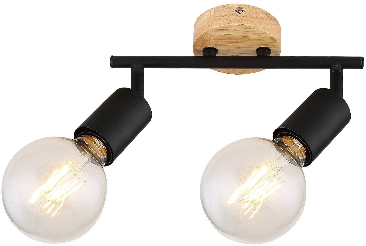 Rabalux Pablo lampă de tavan 2x40 W negru 3977