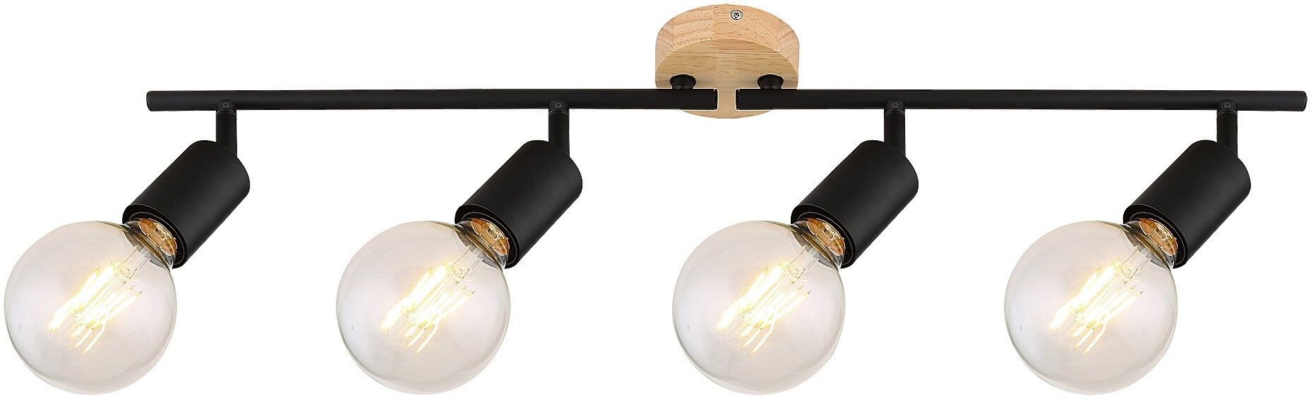 Rabalux Pablo lampă de tavan 4x40 W negru 3979
