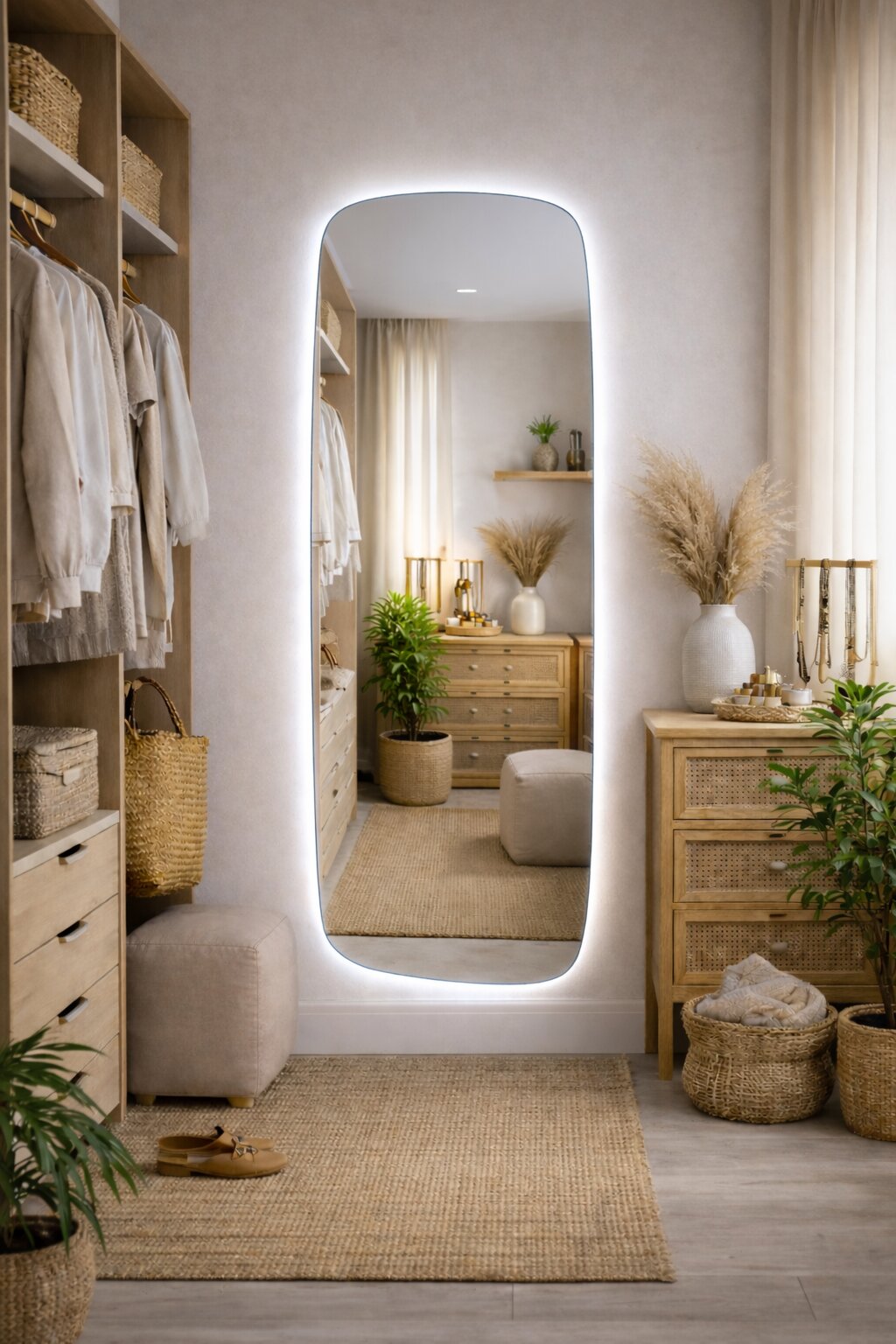 Baltica Design Stone Calm oglindă 50x155 cm cu iluminare 5904107933214
