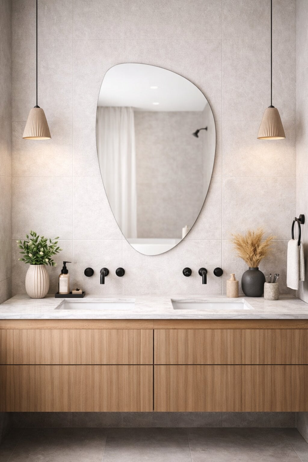 Baltica Design Stone Fluid oglindă 55x92 cm 5904107933047