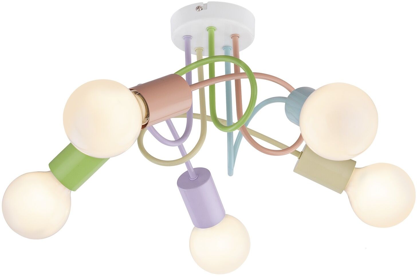 Rabalux Linett lampă de tavan 5x40 W multicolor 6340