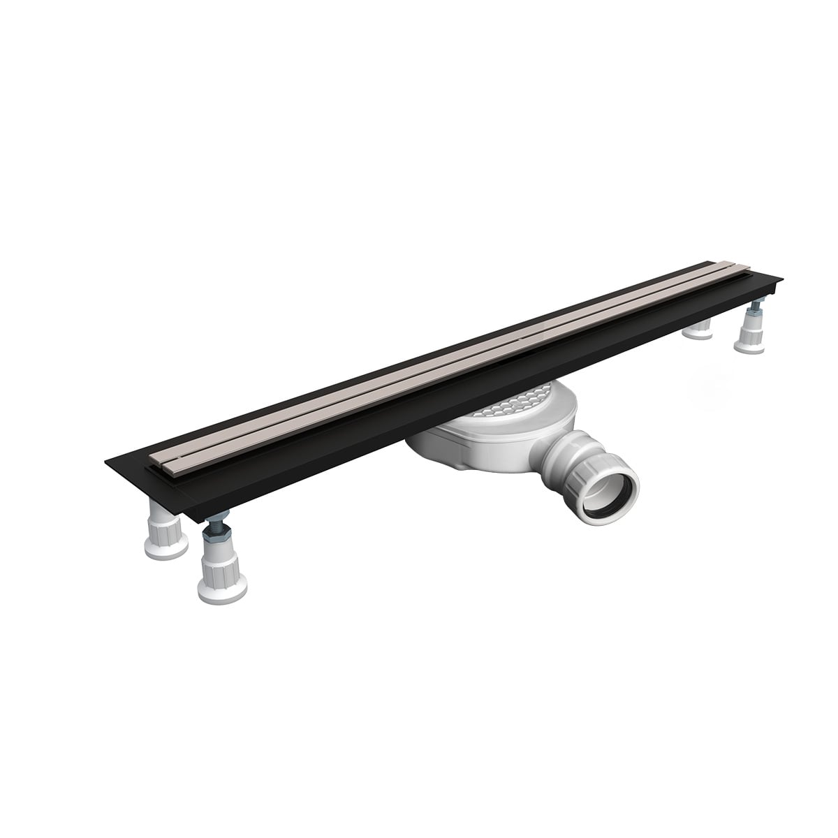 Set capac de scurgere liniară Oltens Langan Slim 30020910, grătar rigolă liniară Oltens Langan Slim 30016300