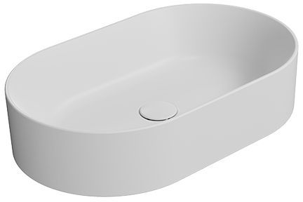 GSI Kube X lavoar 60x37 cm ovale de blat alb mat 945809