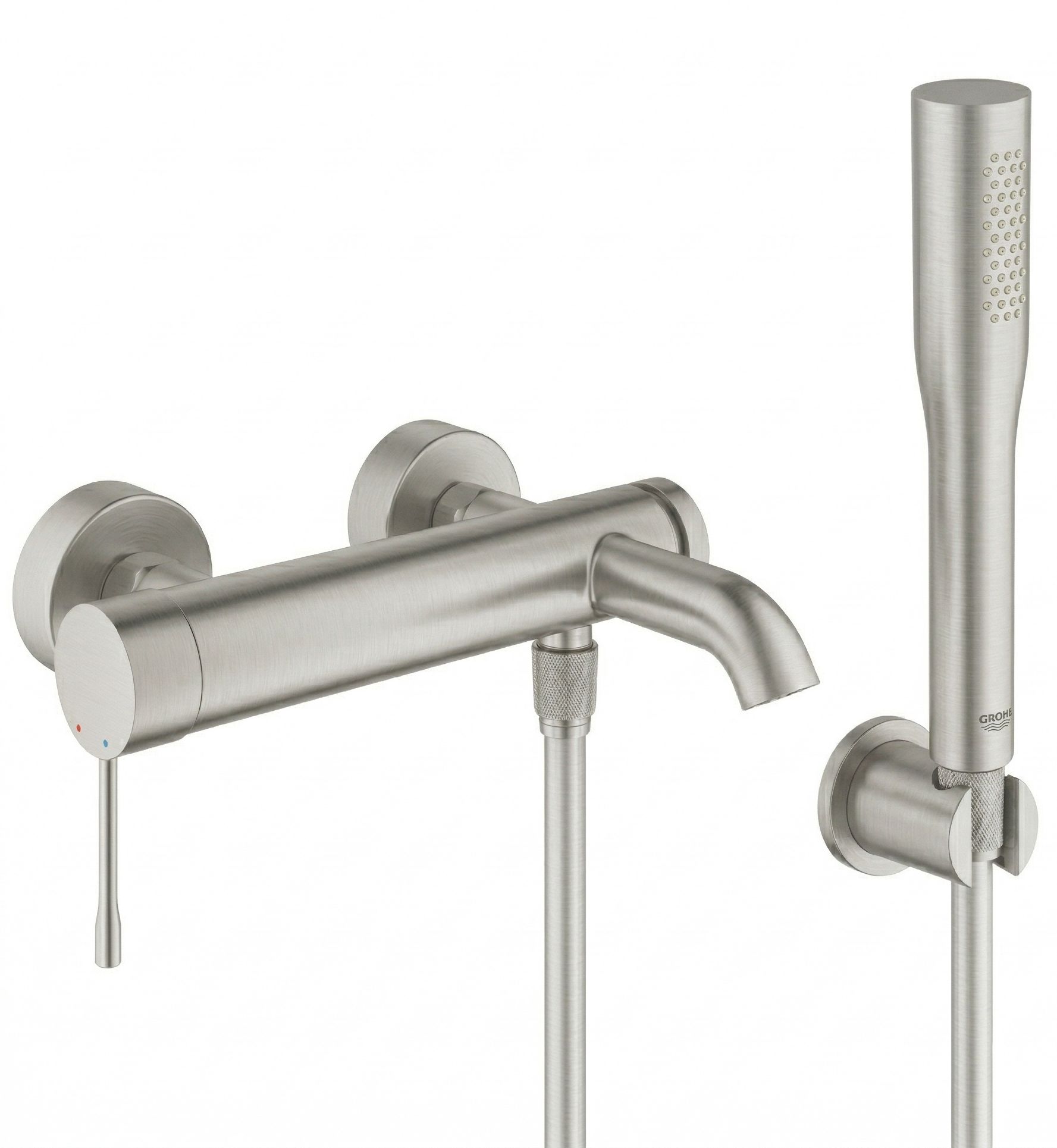 Set baterie cadă-duș Grohe Essence 33624DC1, duș de mână Grohe Euphoria 27400DC0, 27074DC0, 28362DC1