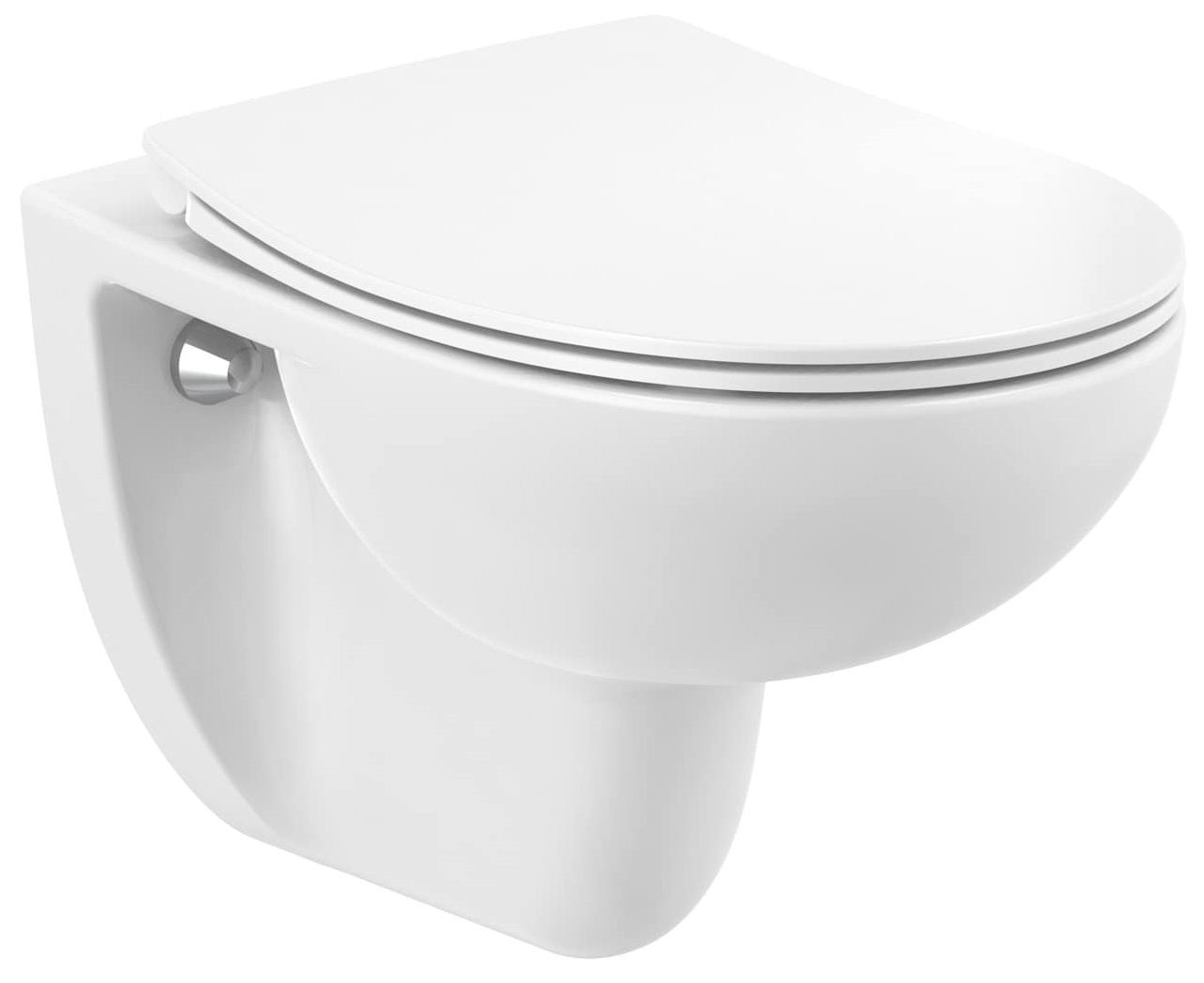 Roca Victoria vas wc cu capac soft-close agăţat fără margine alb A34HV02000