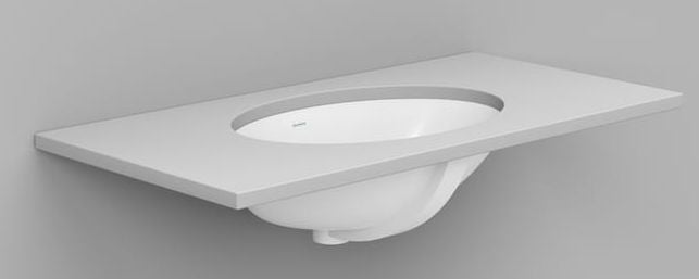 Ceramica Dolomite Agordo lavoar 58x42 cm ovale sub blat alb luciu D320101