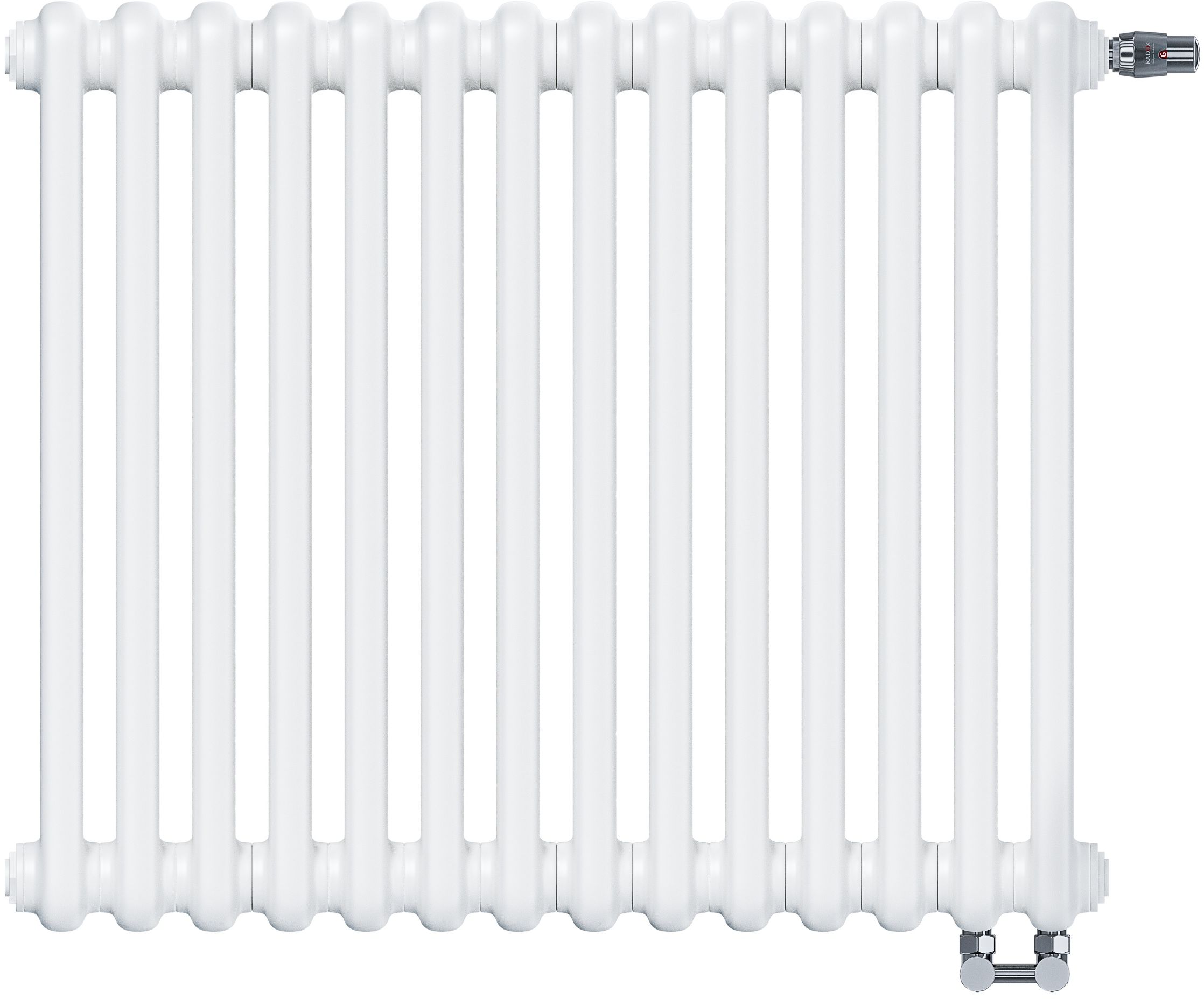 Irsap calorifer de cameră 63x56.5 cm podłączenie lateral alb IRS-TES-2056-14-B-B