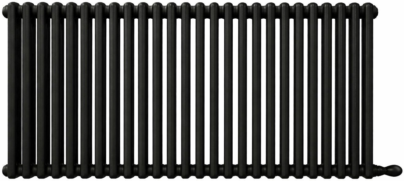 Irsap Tesi 4 calorifer de cameră 56.5x108 cm podłączenie inferior negru IRS-TES-4056-24-K1-V