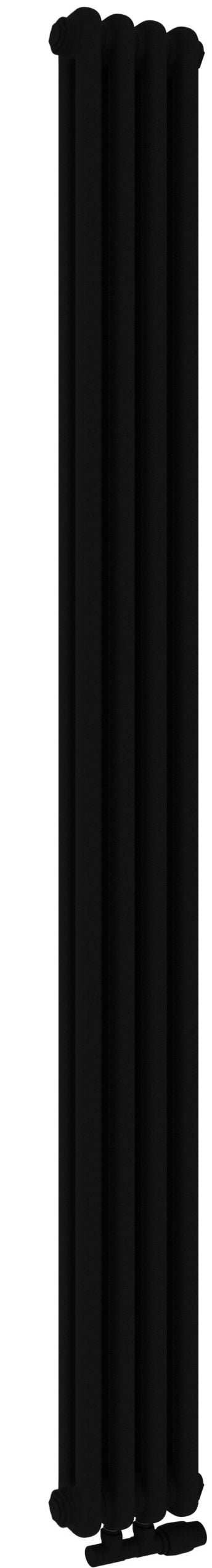 Irsap Tesi 2 calorifer de cameră 180x27 cm podłączenie inferior negru IRS-TES-2180-06-K1