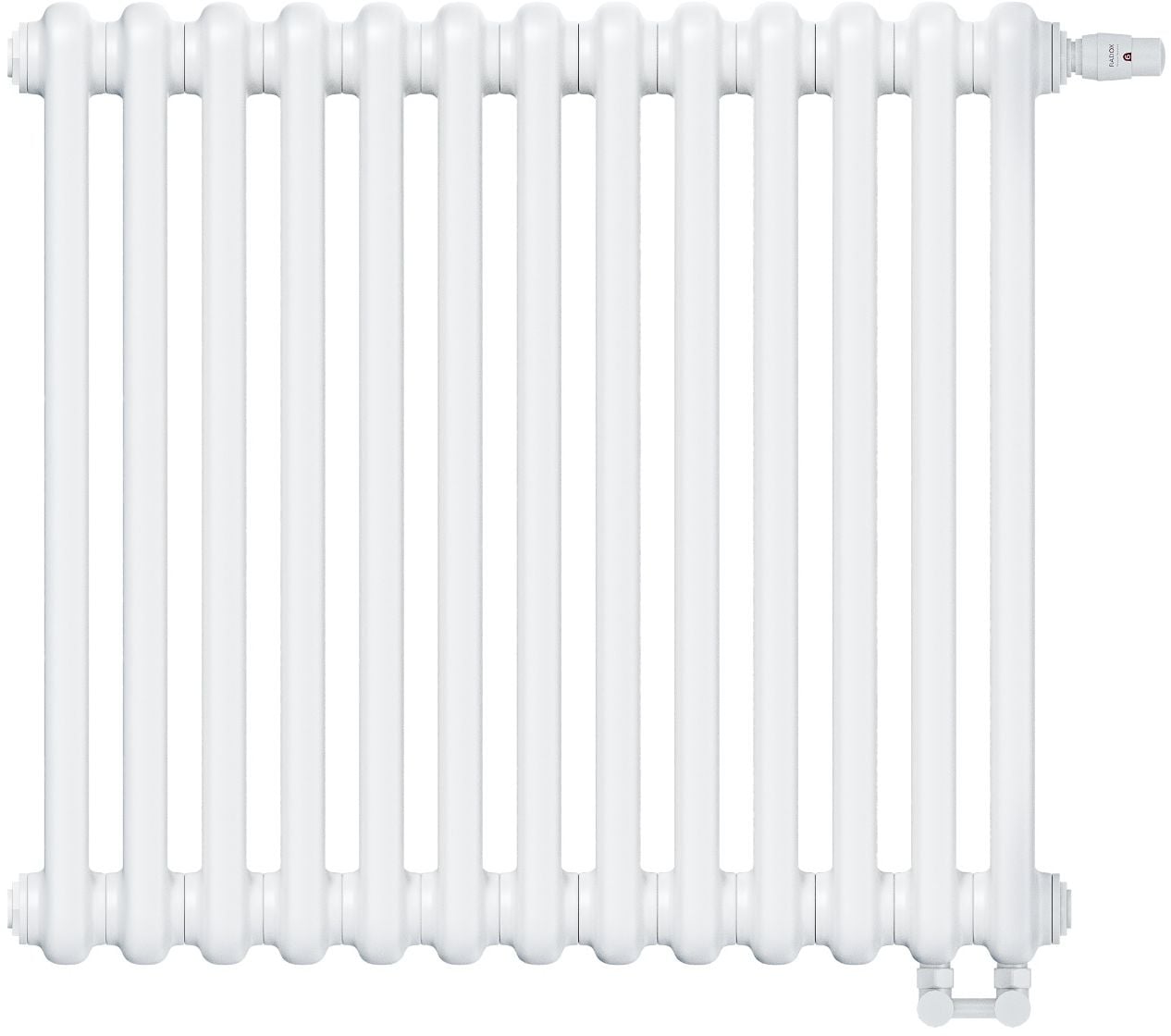Irsap Tesi 2 calorifer de cameră 56.5x58.5 cm podłączenie inferior alb IRS-TES-2056-13-B25