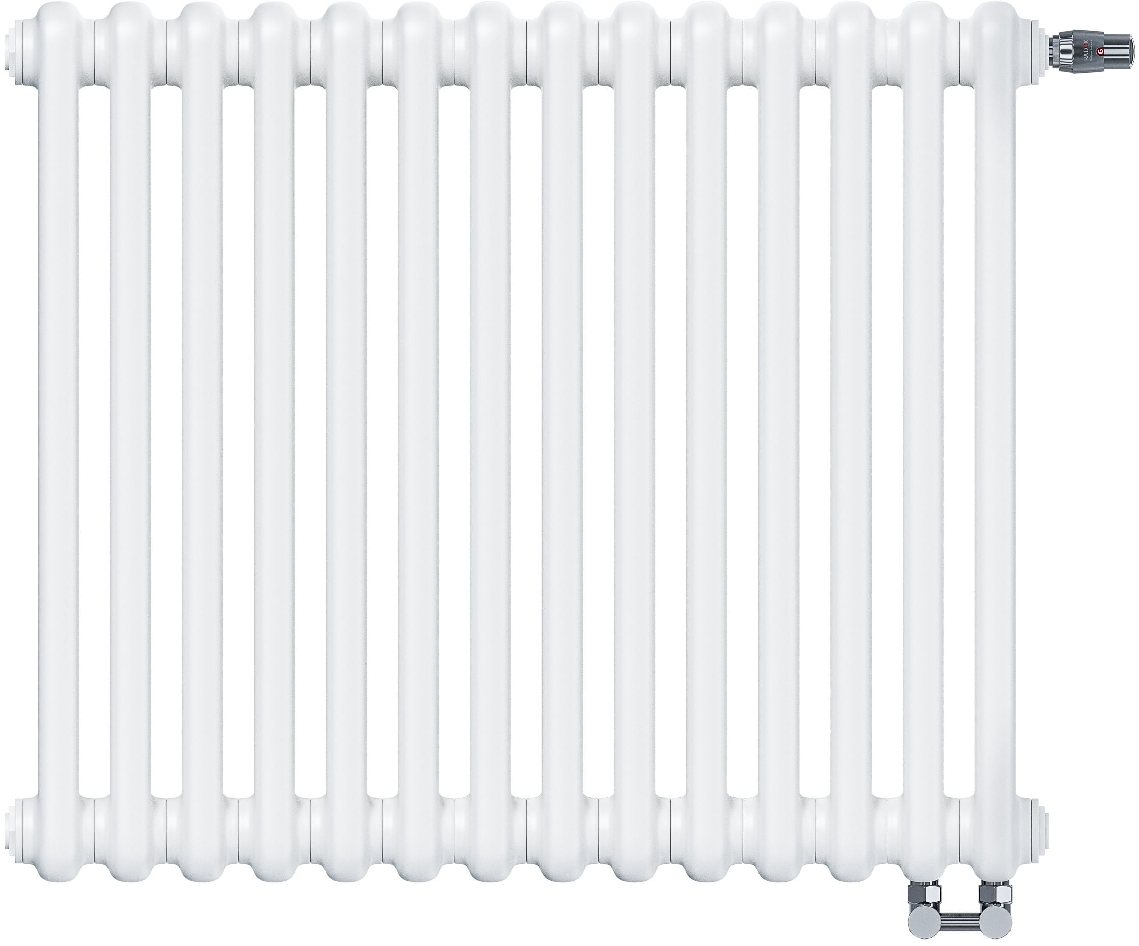 Irsap Tesi 2 calorifer de cameră 56.5x63 cm podłączenie inferior alb IRS-TES-2056-14-B25