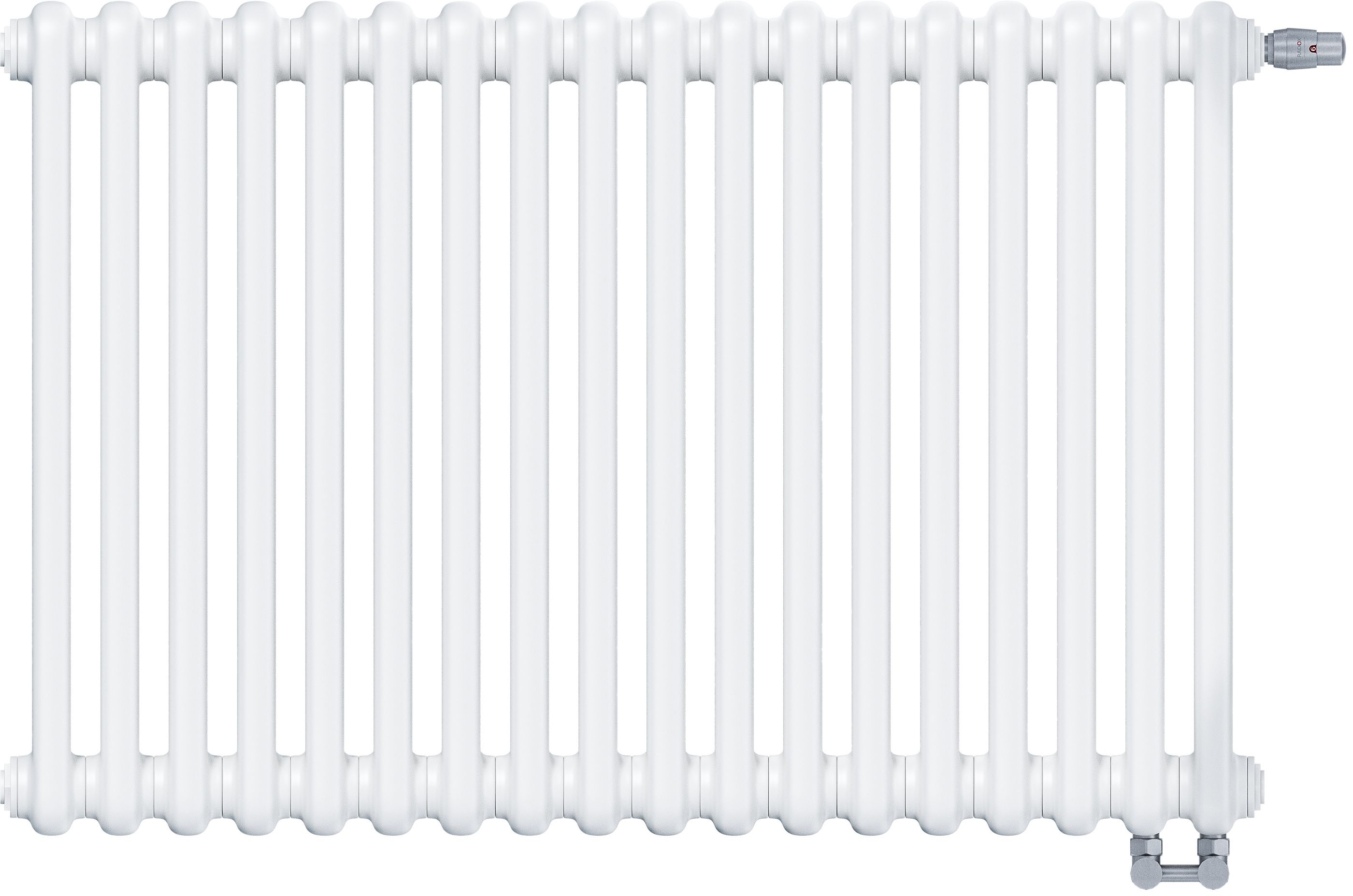 Irsap Tesi 2 calorifer de cameră 56.5x81 cm podłączenie inferior alb IRS-TES-2056-18-B-25