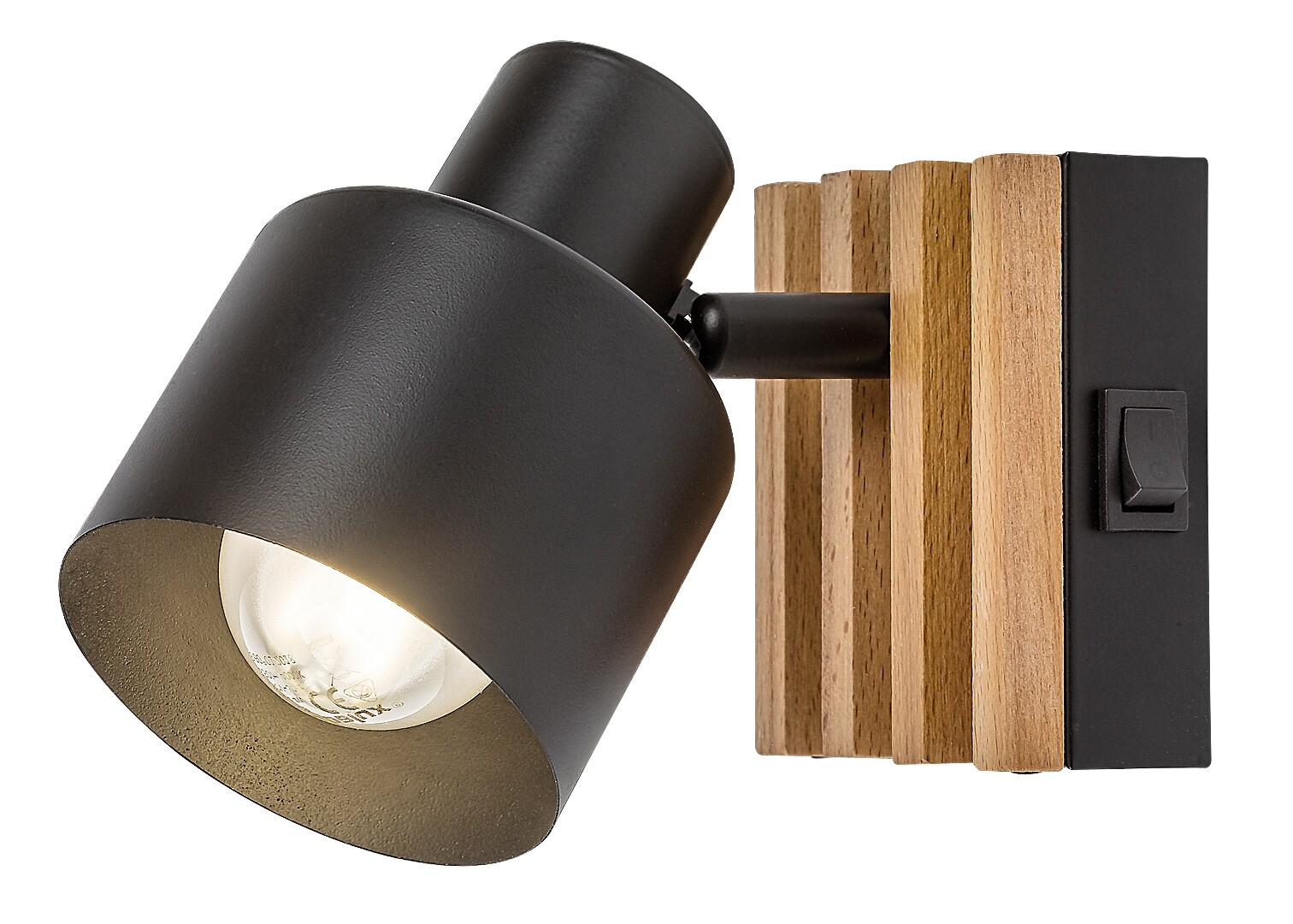 Rabalux Noxelle lampă de perete 1x5 W negru-lemn 71421