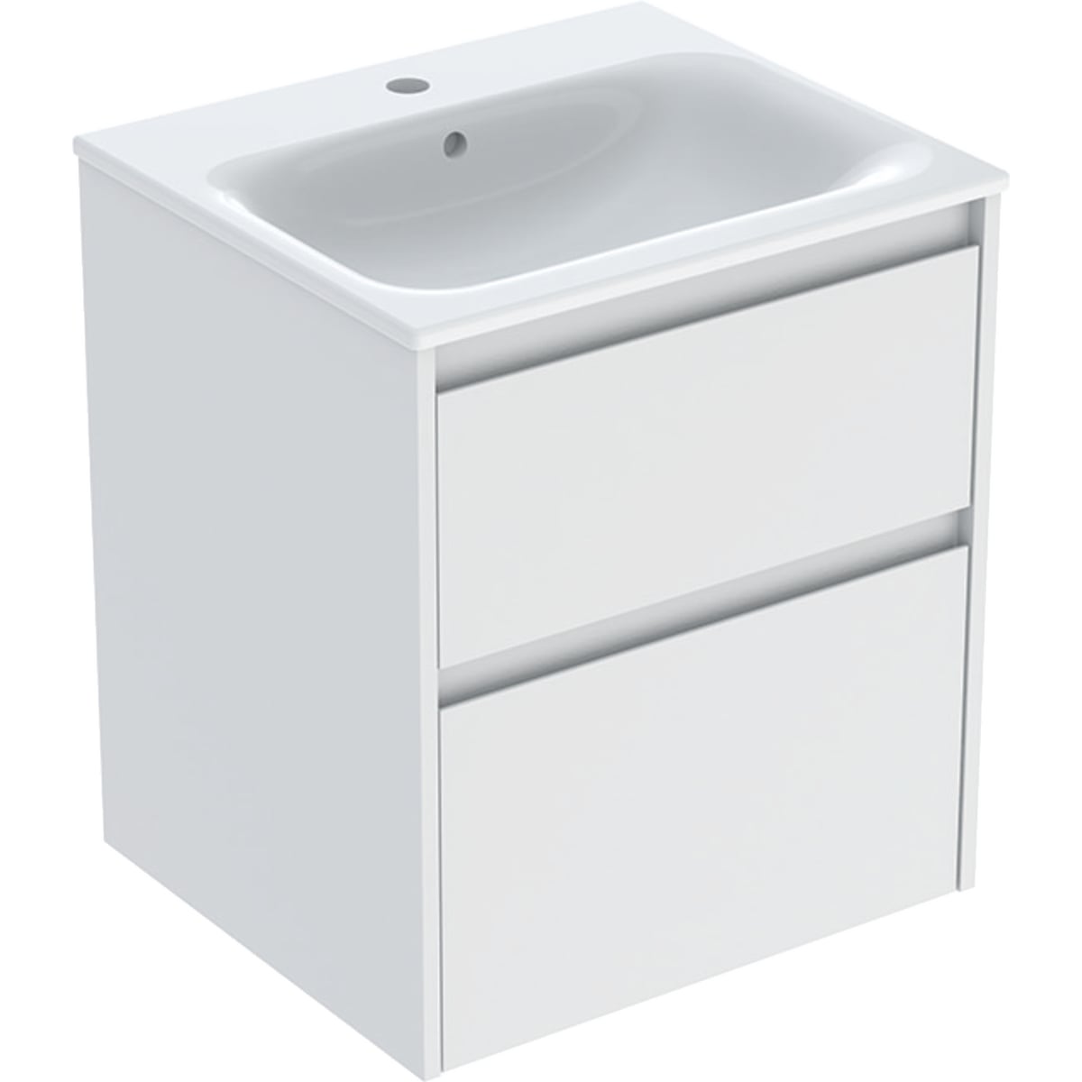 Geberit Selnova Square lavoar cu dulap 55 cm alb 504.137.00.1