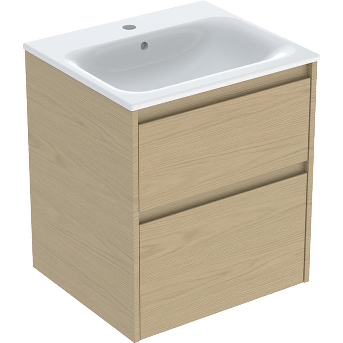 Geberit Selnova Square lavoar cu dulap 55 cm stejar 504.137.PS.1
