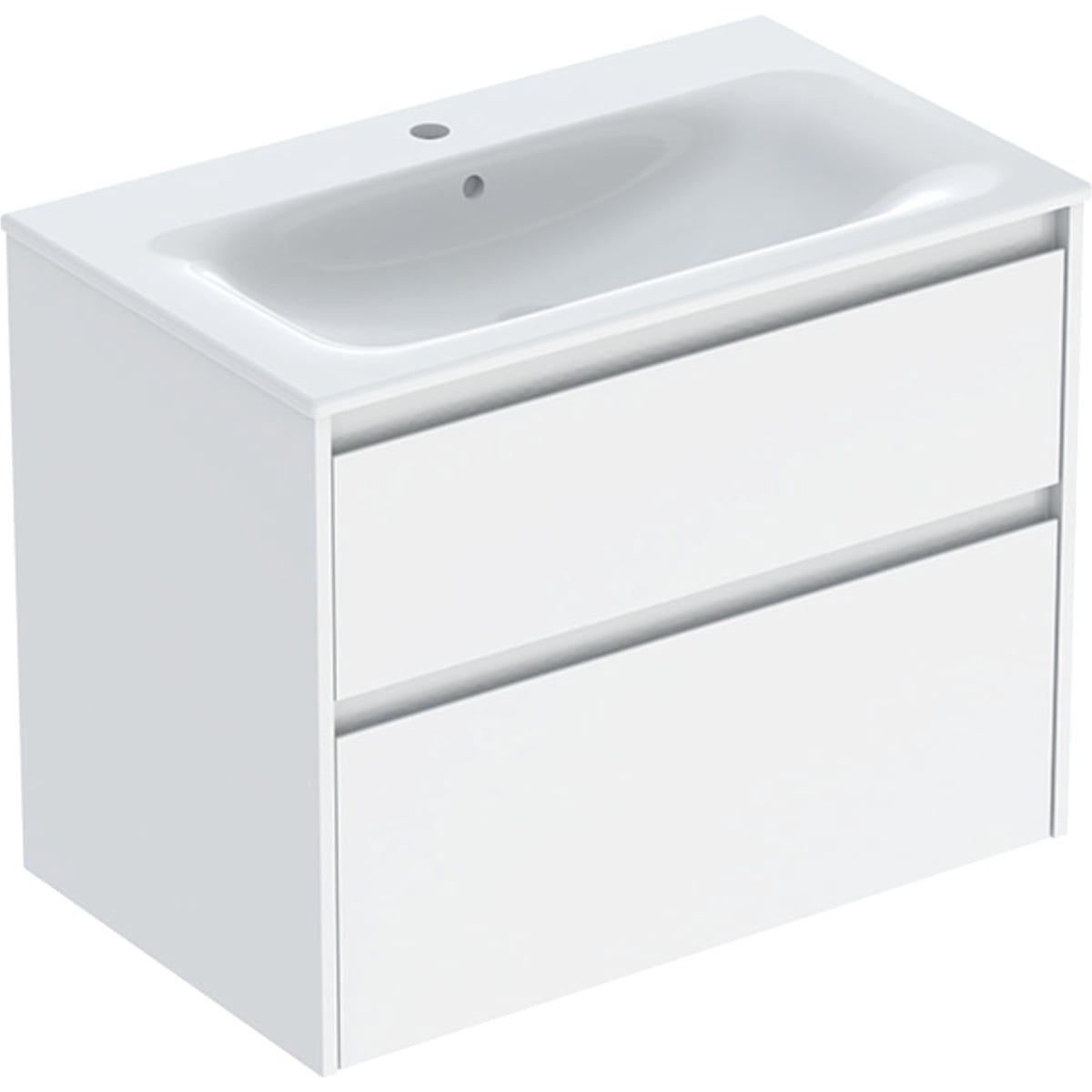 Geberit Selnova Square lavoar cu dulap 80 cm alb 504.139.01.1