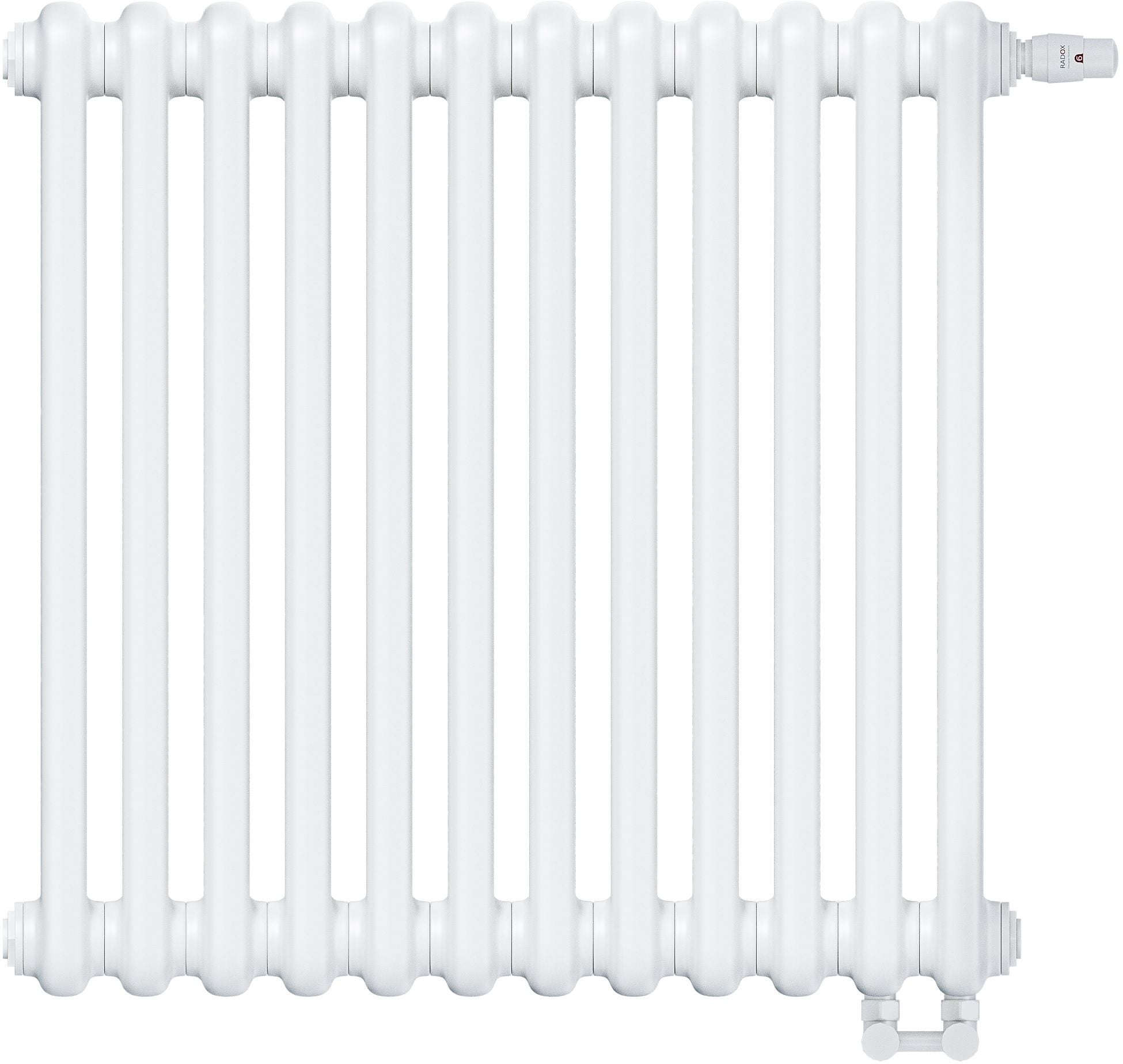 Irsap Tesi 2 calorifer de cameră 60x54 cm podłączenie inferior alb IRS-TES-2060-12-B25