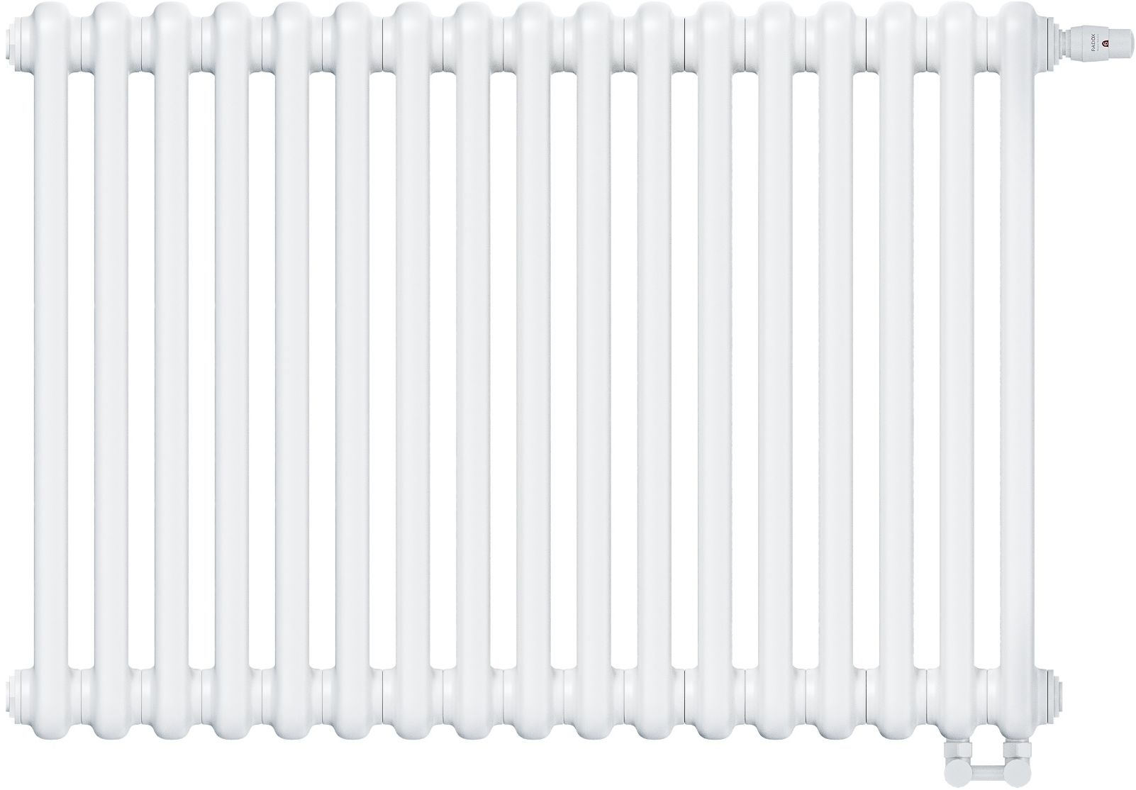 Irsap Tesi 2 calorifer de cameră 60x76.5 cm podłączenie inferior alb IRS-TES-2060-17-B25
