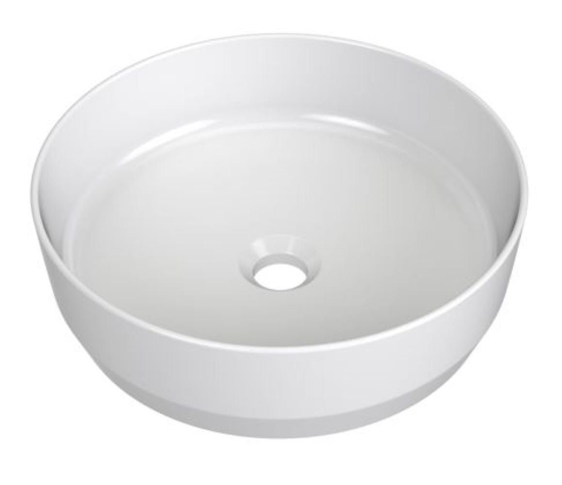 Ravak Zeta lavoar 40x40 cm rotund de blat alb XJX01140007