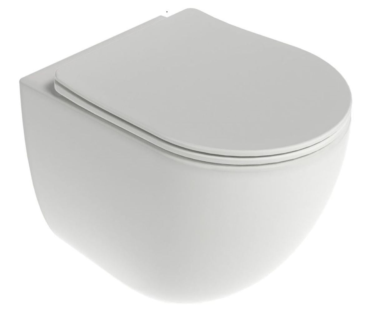 Ravak Chrome vas wc cu capac soft-close agăţat fără margine cu spălare turbionară alb lucios X03121