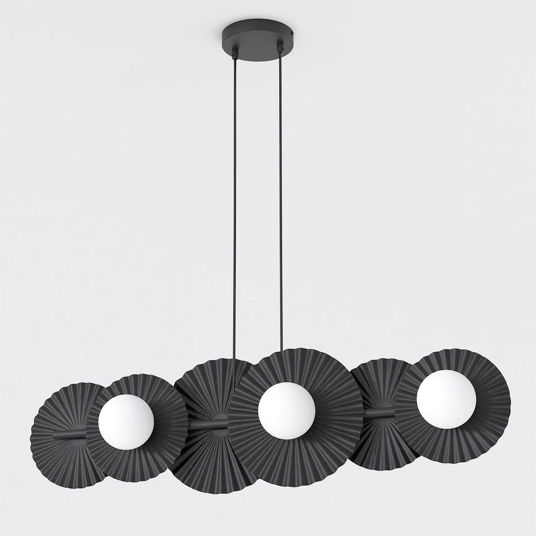 Emibig Umbra lampă suspendată 6x8 W negru 1726/6