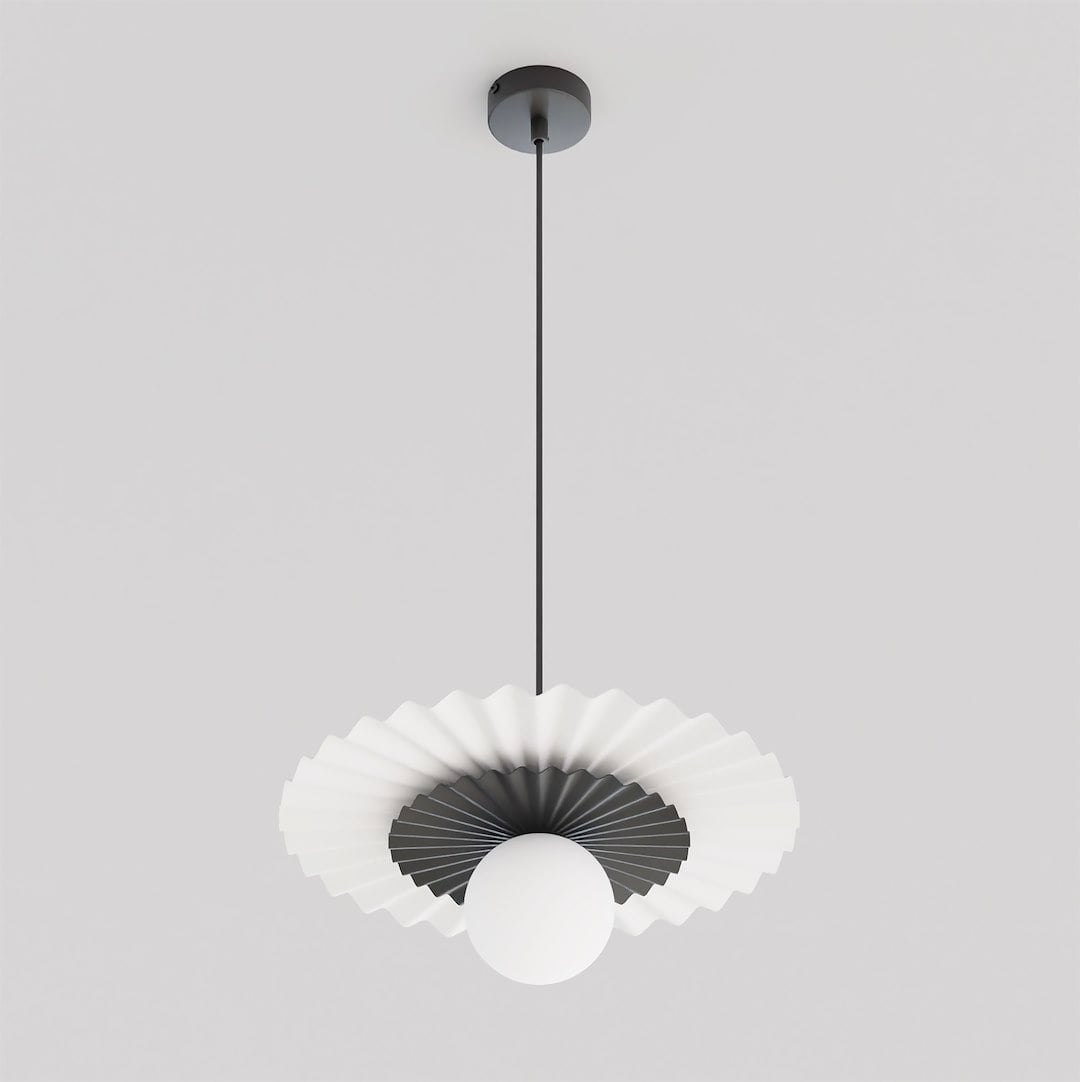 Emibig Umbra lampă suspendată 1x8 W alb-negru 1730/1