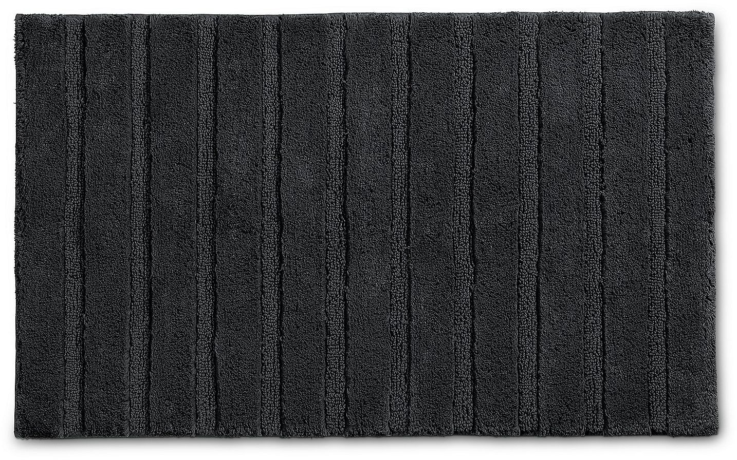 Kela Megan covor de baie 100x60 cm dreptunghiular negru 24714