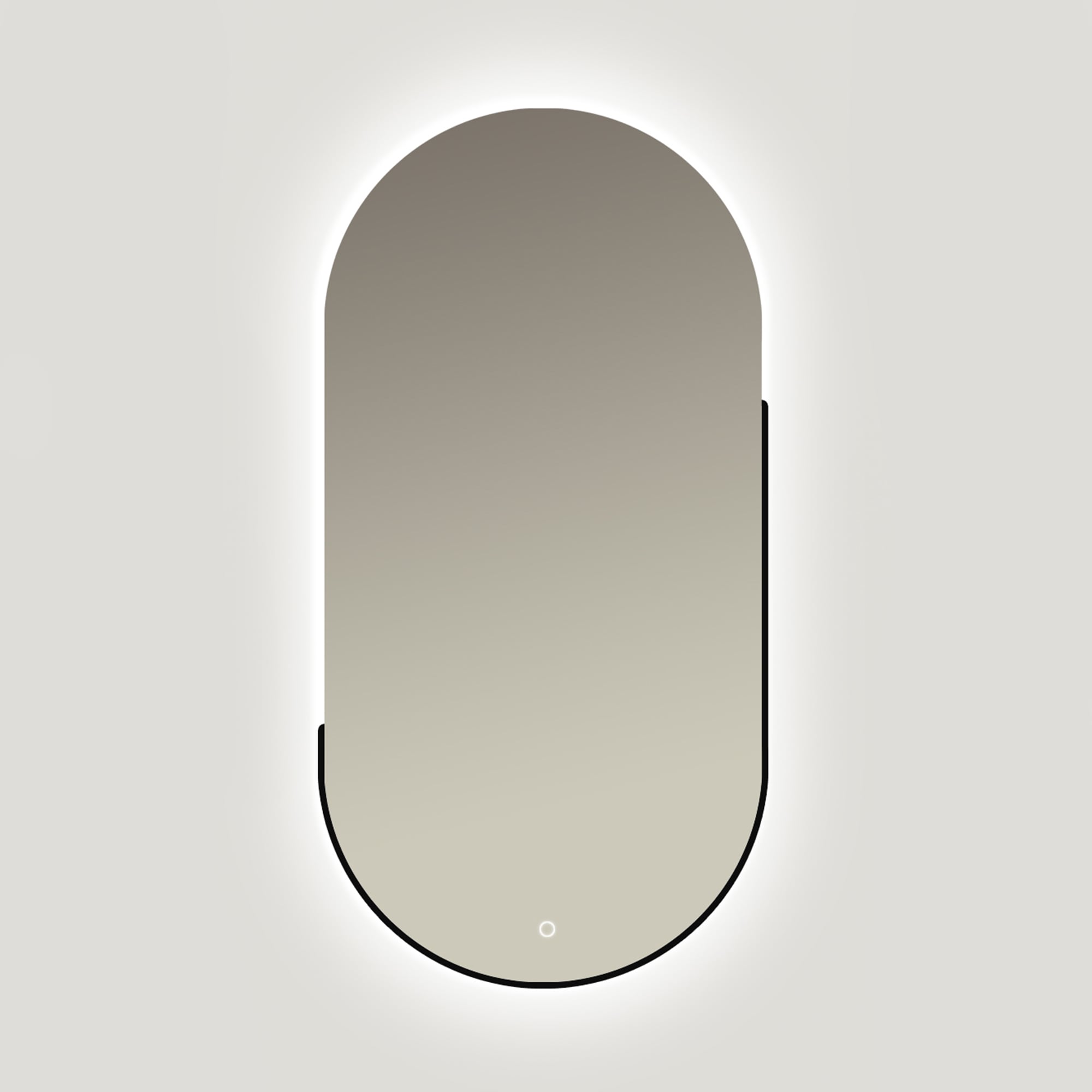 Ars Longa Luce oglindă 45x105 cm oval cu iluminare LED-LUCE45105-C