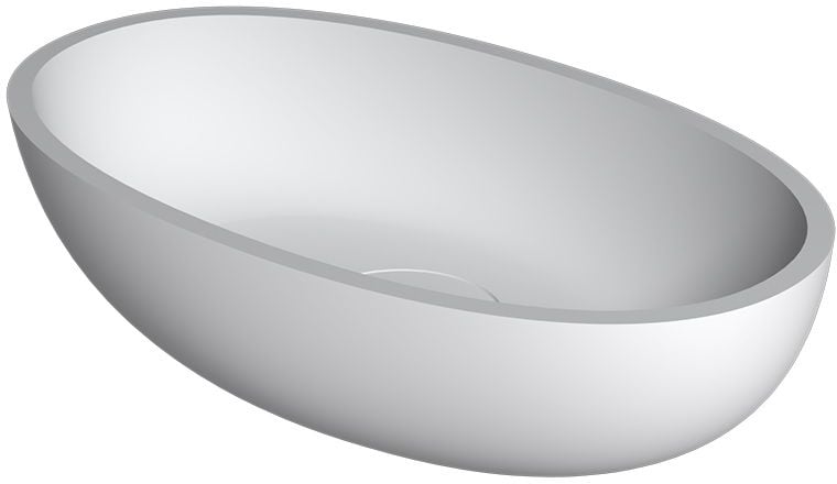 Riho Escala lavoar 55x32 cm ovale de blat alb W030001105