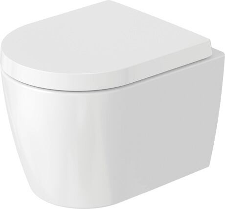 Duravit ME by Starck vas wc cu capac soft-close agăţat fără margine alb 453009AAA1