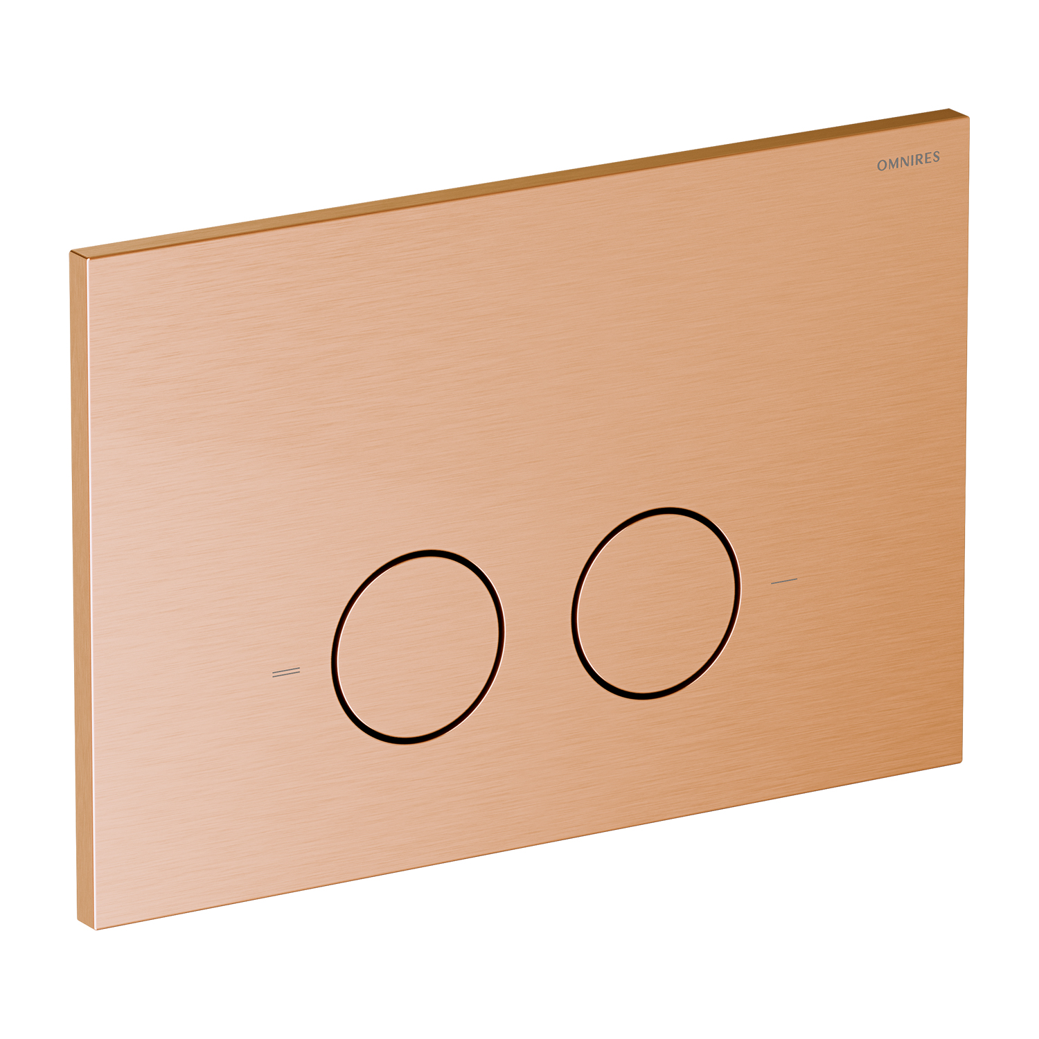 Omnires Steel-R45 buton de spălare pentru WC || ST45PS1CPB