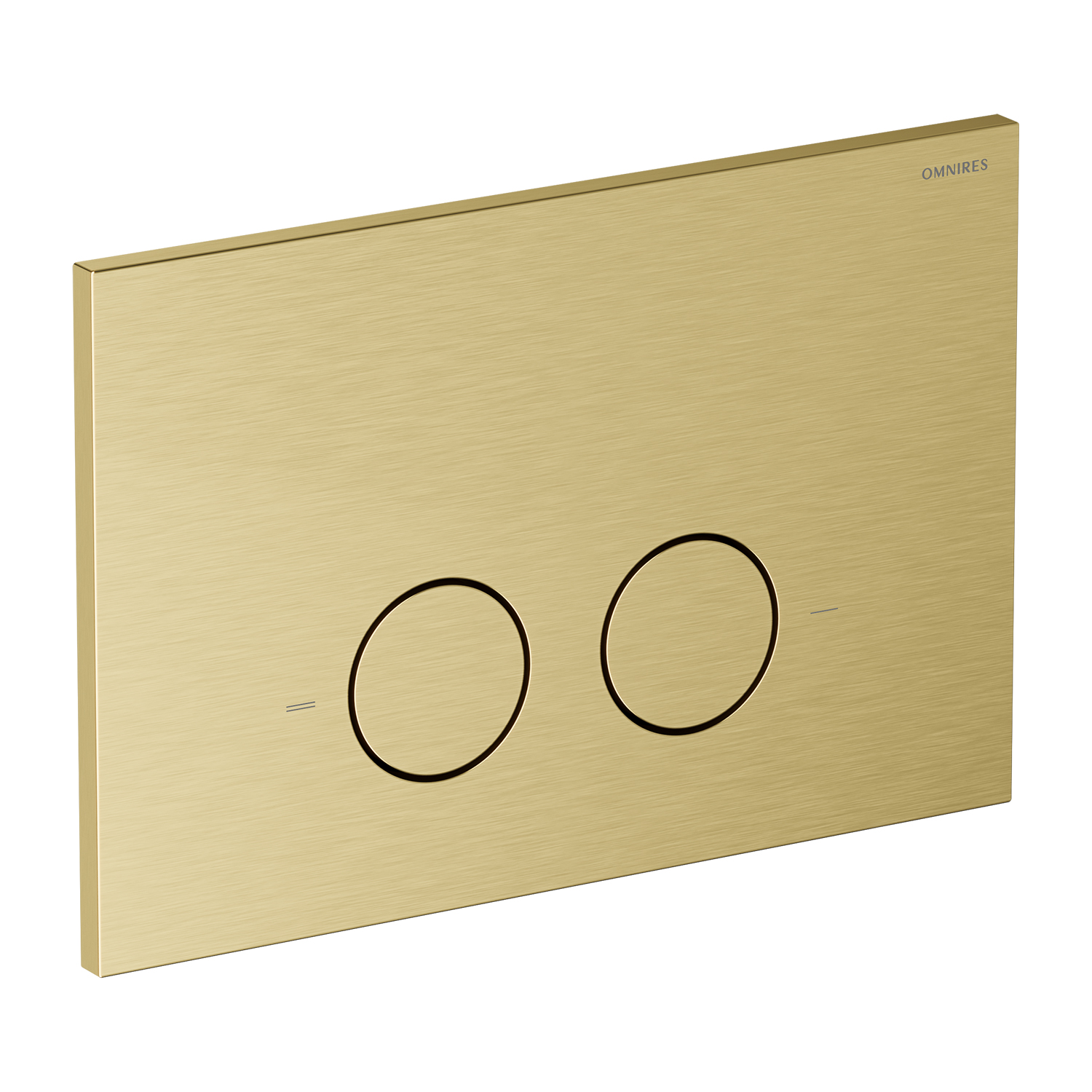 Omnires Steel-R45 buton de spălare pentru WC || ST45PS1BSB