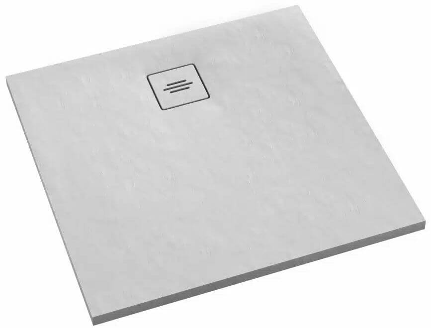 Schedline Protos White Stone cădiță de duș pătrată 80x80 cm alb 3SP.P2K-8080/B/ST-M1/B/ST