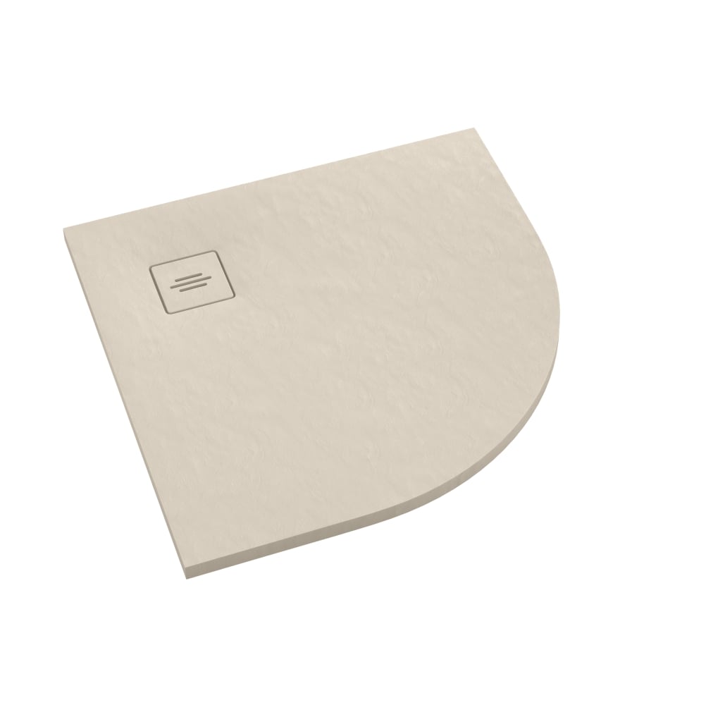 Schedline Protos Cashmere Stone cădiță de duș semirotundă 90x90 cm bej 3SP.P1O-9090/PK/ST-M1/PK/ST