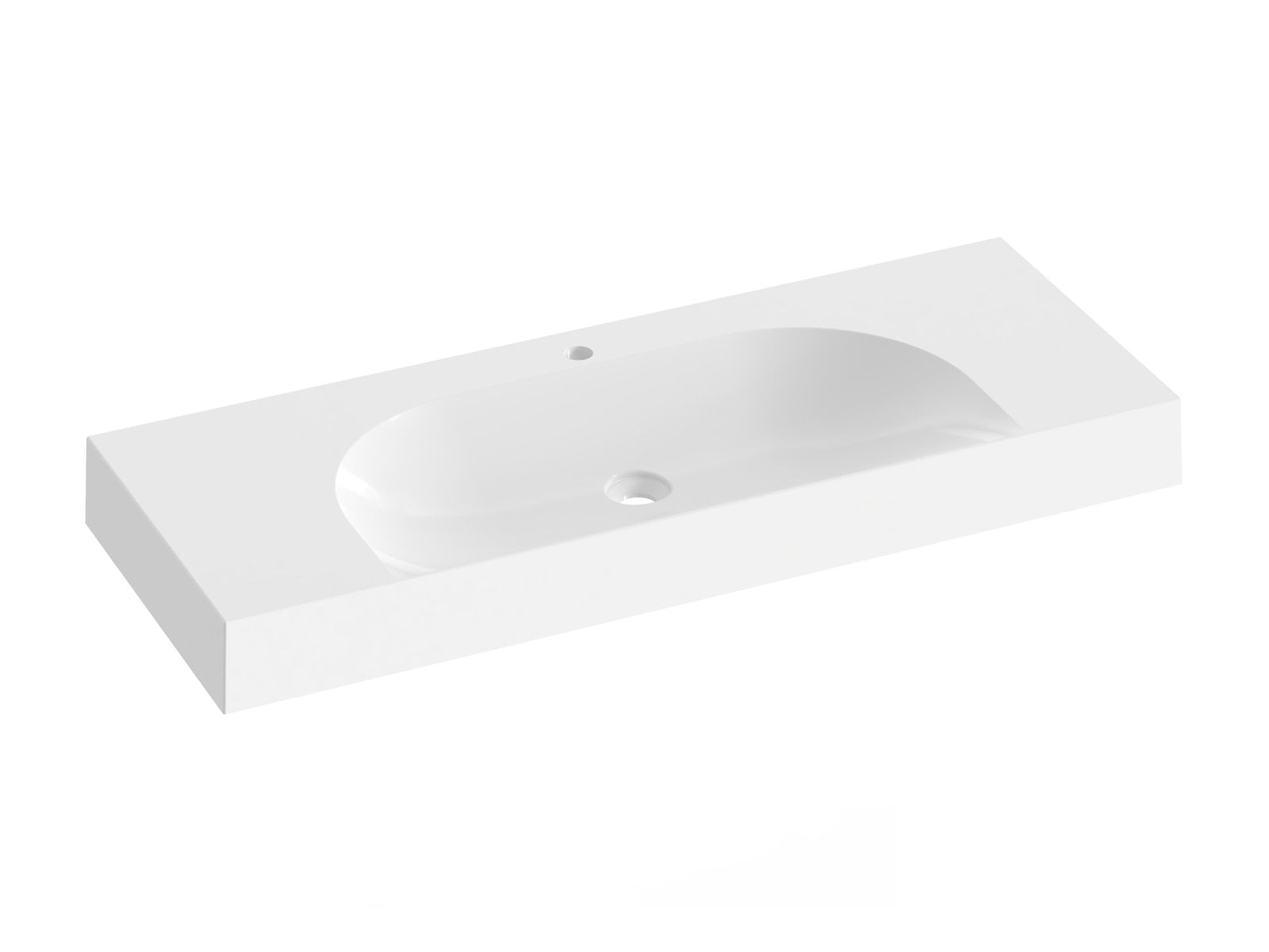 Ravak Lite lavoar 120x45 cm dreptunghiular clasică-încastrat alb luciu XJX01212000