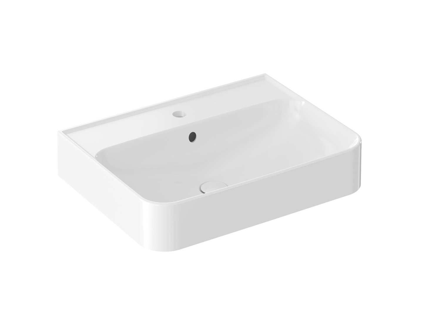 Ravak Ellen lavoar 60x45.5 cm dreptunghiular clasică alb luciu XJX01160005