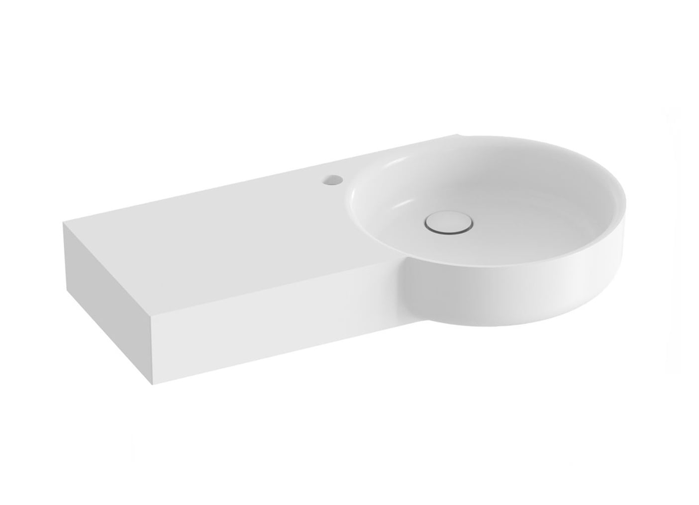 Ravak ARC lavoar 83x43.5 cm dreptunghiular cu blat alb luciu XJXL1283000