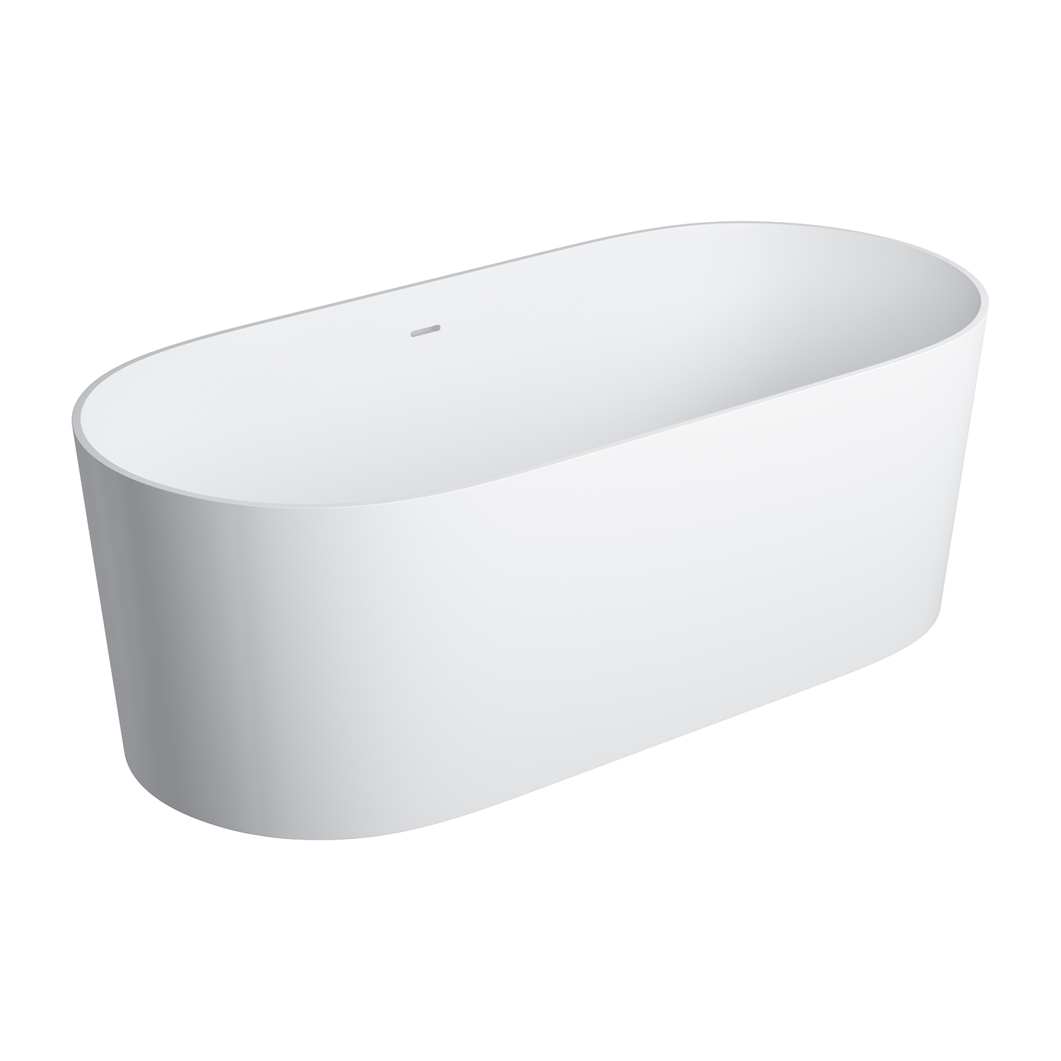 Omnires Ovo M+ cadă freestanding 160x75 cm ovală alb OVO160WWZPBM